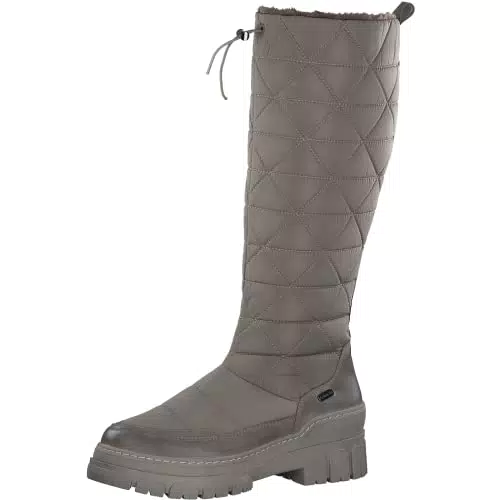 Marco Tozzi Damen 2-2-26660-39 Kniehohe Stiefel, Taupe Comb