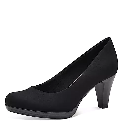 MARCO TOZZI Damen Pumps Elegant Rund, Schwarz, 39