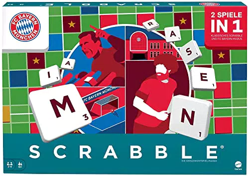 Mattel Games HCK88 - Scrabble FC Bayern München Bundesliga Edition