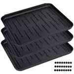 Mavo Planet Schuhabtropfschale - - rutschfeste Schuhmatte Abtropfmatte mit erhöhtem Rand - Abtropfschale Schuhe - Schuhwanne - 37 x 30 cm