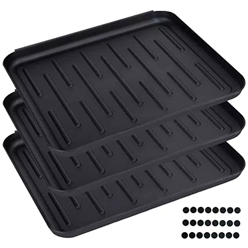 Mavo Planet Schuhabtropfschale - - rutschfeste Schuhmatte Abtropfmatte mit erhöhtem Rand - Abtropfschale Schuhe - Schuhwanne - 37 x 30 cm