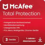 McAfee Total Protection 2023, 3 Geräte, Virenschutz- und Internet-Sicherheitssoftware