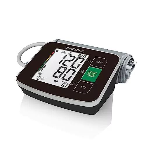 medisana BU 516 Oberarm-Blutdruckmessgerät, präzise Blutdruck und Pulsmessung mit Speicherfunktion