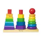 Melissa & Doug Geometrischer Stapler, Lernspielzeug