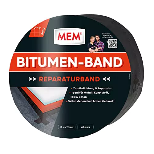 MEM Bitumen-Band, Selbstklebendes Dichtungsband, UV-beständige Schutzfolie