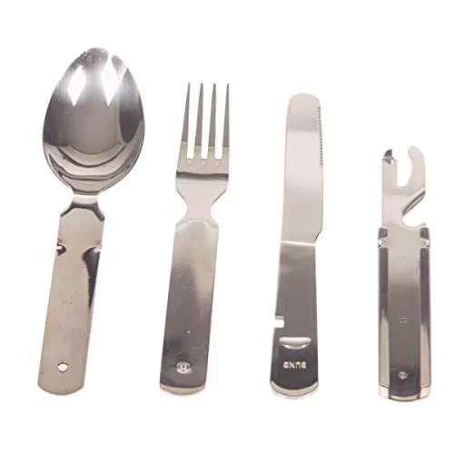 MFH Essbesteck Bw 4 Teilig Schwere Ausführung, Silber