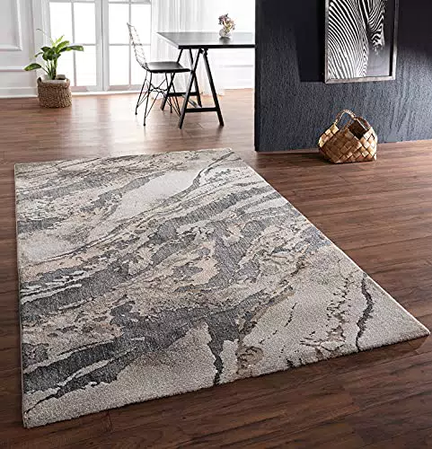 Mia´s Teppiche Teppiche Mira Wohnzimmerteppich Beige/Grau 160x230 cm Frieze