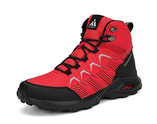 Mishansha Herren Mesh Wanderschuhe Atmungsaktiv Trekkingschuhe rutschfeste Wanderhalbschuhe Outdoor Wanderstiefel