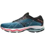 Mizuno Herren Wave Ultima 14 Straßen-Laufschuh, Blue Ashes/Nimbus Cloud/Fiery Coral 2