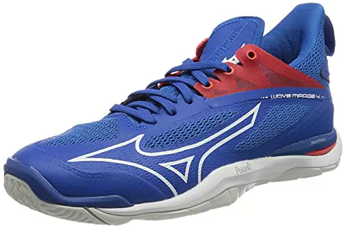 Mizuno Unisex Wave Mirage 4 Handballschuh, French Blue White Ired