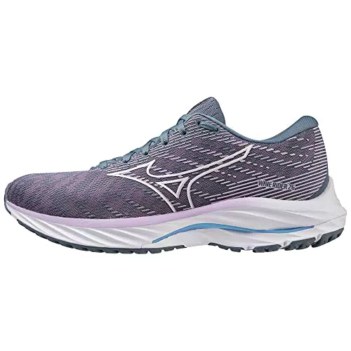 Mizuno Unisex Wave Rider 26 Straßen-Laufschuh, Wisteria/White/China Blue