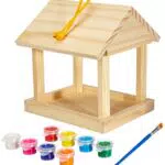 moses. Krabbelkäfer Vogelfutterstation, Holz-Futterhäuschen zum DIY bemalen