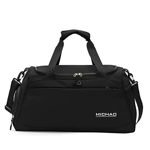 Muglin Männer und Frauen Yoga Fitnesstasche Trainingstasche，Mit Schuhfach Nassfach Wasserdicht Gym Bag Reisetasche Sporttasche