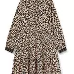 NAME IT Girl's NKFNAGIRA LS Dress NN NOOS Kleid, Burro