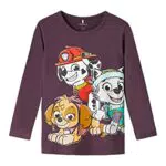 NAME IT Girl's NMFOSINA PAWPATROL TOP VDE Langarmshirt
