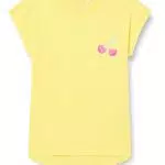 Name It Mädchen NKFVIGEA CAPSL TOP J1 T-Shirt, Aspen Gold