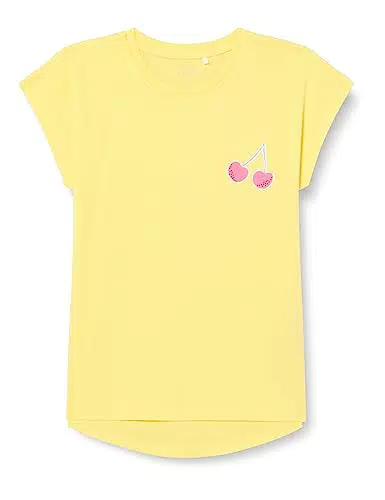 Name It Mädchen NKFVIGEA CAPSL TOP J1 T-Shirt, Aspen Gold