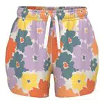 NAME IT Mädchen Nkfvigga H1 Sweatshorts, White Alyssum/AOP:Flower
