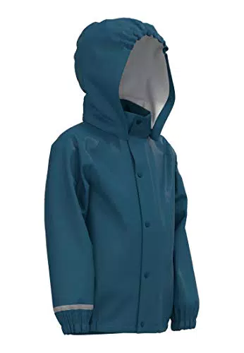 NAME IT Unisex Nkndry Rain Noos Regen Set, Real Teal