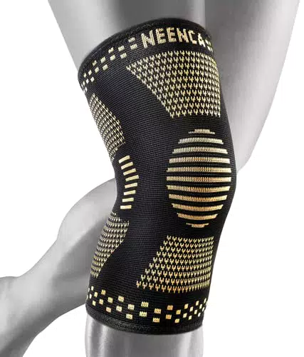 NEENCA Kupfer-Kniebandagen für Knieschmerzen bei Frauen und Männern 2er-Pack Kupfer-Kniebandagen-Set