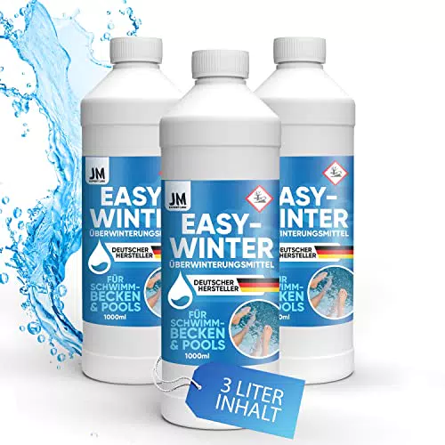 *NEU* JM Expert Line EasyWinter I Profi Pool Wintermittel für 40m Poolwasser I Überwinterungsmittel für Pools ohne Ablassen I Wintermittel für Pool mit Polyprotect-Formel