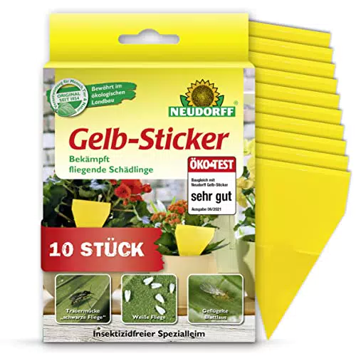 Neudorff Gelbsticker gegen kleine fliegende Schädlinge wie Trauermücken