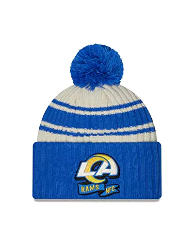New Era NFL LOS Angeles RAMS Official 2022 Sideline Knit Wintermütze