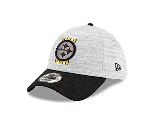 New Era Pittsburgh Steelers - 39Thirty Stretch Cap - NFL 2021 Training - Dolphin Grey/Black - S-M