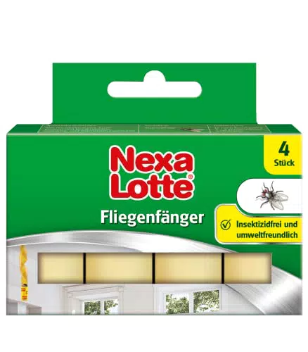Nexa Lotte Fliegenfänger, zum Bekämpfen von Fliegen mit hoher Klebekraft und Lockwirkung