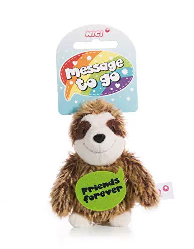 NICI 44856 Anhänger Faultier mit Spruch Friends Forever 8cm mit Loop