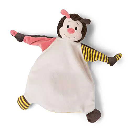 NICI 47138 Biene 25x25 cm ab 0+ Monaten Kuscheltuch für Babys & Kleinkinder Baby Kuscheltier/Schnuffeltuch Schmusetuch für Mädchen & Jungen