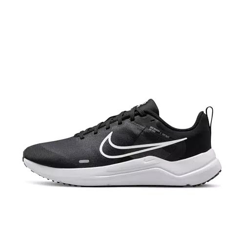 Nike Damen Downshifter 12 Sneaker, Black/White-Smoke Grey-Pure Platinum