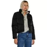 NOISY MAY Damen Kurze Puffer Übergangsjacke, Warme Stepp Jacke ohne Kapuze