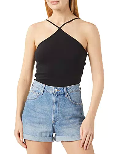 Noisy may Damen Nmmaya S/L Noos Top, Schwarz, M EU