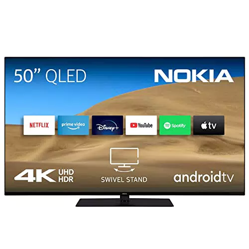 Nokia 50 Zoll QLED 4K UHD Fernseher Smart Android TV - QNR50GV215ISW - 2022
