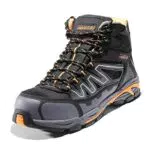 NORTIV8 Damen Arbeitsstiefel Industrie Handwerk Stiefel Sicherheitsstiefel Stahlkappe Arbeitsschuhe Sicherheitsschuhe Knöchelhoch Schuhe ORANGE/GRAU/SCHWARZ SNIC224M-E Größe 38