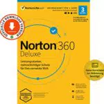 Norton 360 Deluxe 2024, 3 Geräte, Antivirus, Secure VPN