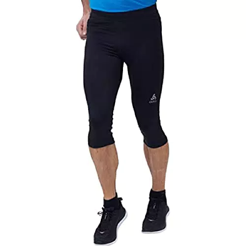 Odlo Herren 3/4 Lauftight ESSENTIALS, black, L