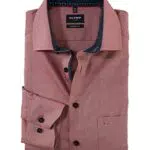 OLYMP Herren Businesshemd Langarm Luxor, Einfarbig, modern fit