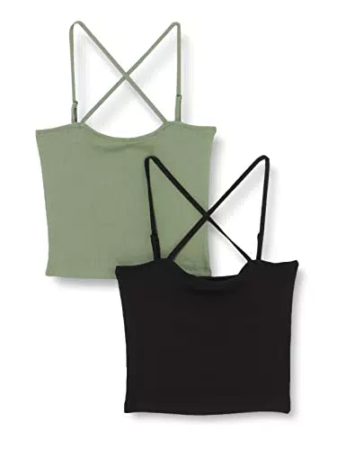 ONLNULAN Rib S/L Cross TOP CS JRS 2PACK