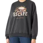 ONLY Damen ONLLUCINDA L/S Eagle FOIL Box SWT Sweatshirt