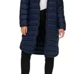 ONLY Damen Steppmantel ONLMelody Quilted Coat mit Kapuze 15258420 maritime blue M