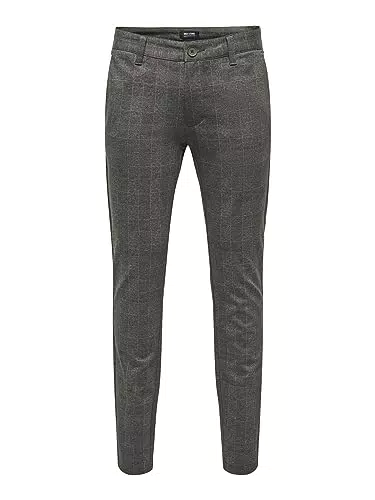 ONLY & SONS Herren Onsmark Check Pants Hy 9887 Noos Chinohose