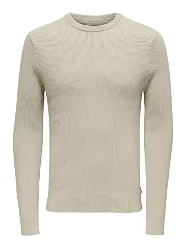 ONLY & SONS Herren Pullover 22022855 Silver Lining S