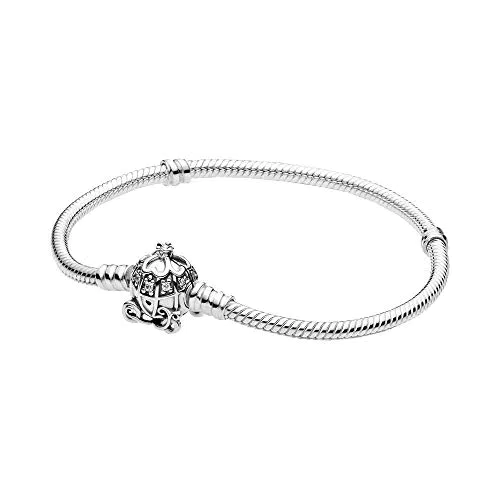 Pandora Disney Cinderella Kürbiskutschen-Verschluss Armband in Sterling Silber mit Cubic Zirkonia Steinen aus der Disney x Collection