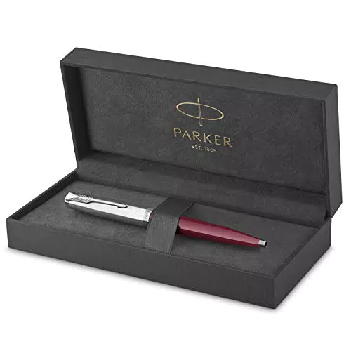 Parker 51 Kugelschreiber, Burgunderroter Schaft mit Chromfarbenen Zierteilen