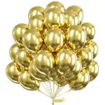PartyWoo Luftballons Gold, 25 Stück 12 Zoll Luftballons Metallic