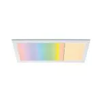 Paulmann 79808 LED Panel Amaris 595x295mm RGBW Smart Home Zigbee eckig incl. 1x22 Watt dimmbar Deckenleuchte Weiß matt Metall Wohnzimmerlampe 2700 K