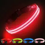 PcEoTllar Hundehalsband Leuchtend Aufladbar, Leuchthalsband Hund Wasserdichtes Einstellbare Blinklicht LED Halsband Hund für Kleine Mittlere Große Hunde