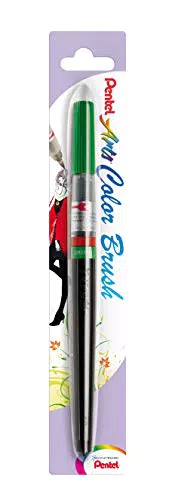 Pentel Colour Brush, Diverse, Grün, 17.5 x 1.3 x 1.3 cm
